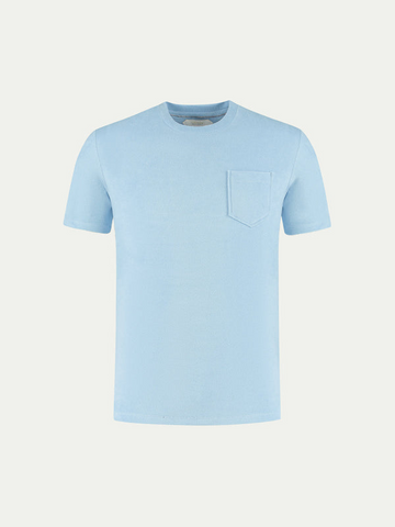 LIGHT BLUE TERRY T-SHIRT