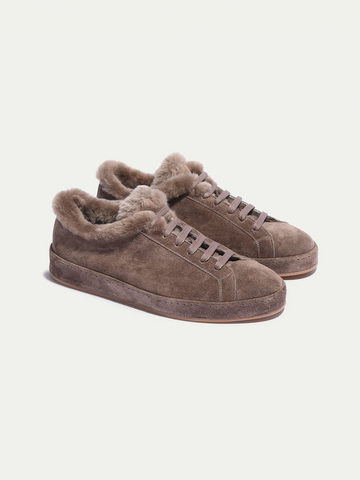LINED ASH GRAY SHOES