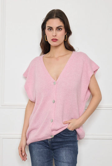 Buttoned vest